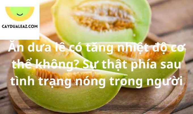 Ăn dưa lê có tăng nhiệt độ cơ thể không? Sự thật phía sau tình trạng nóng trong người